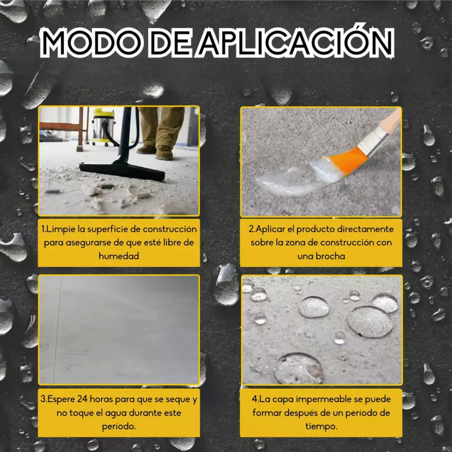 Sellador Adhesivo Impermeable 300g Nara