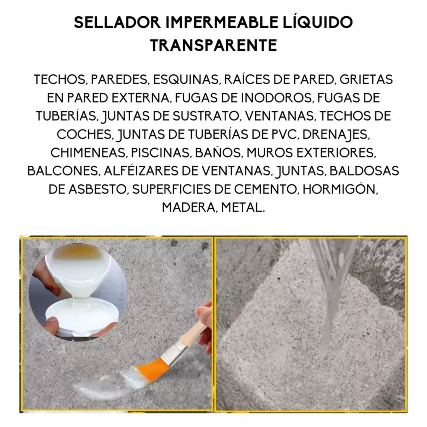 Sellador Adhesivo Impermeable 300g Nara